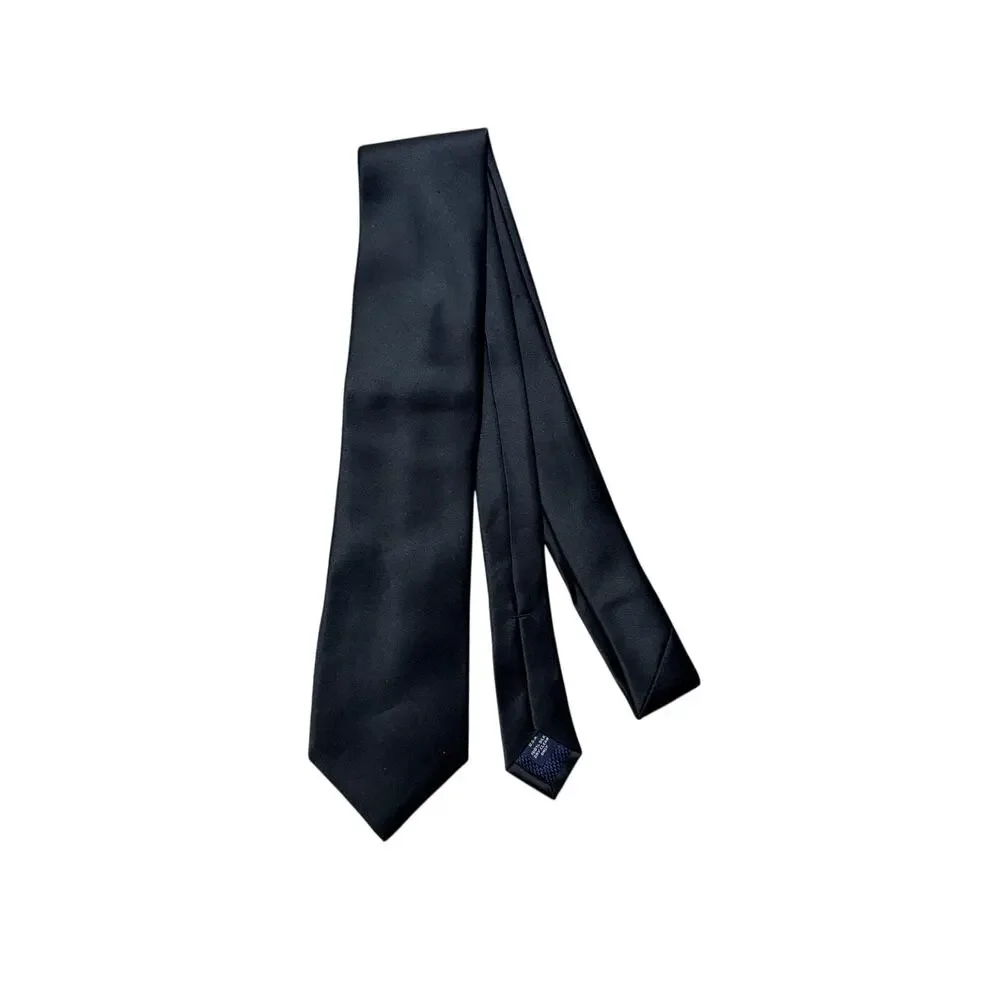 Cremieux Men's Black 100% Silk Necktie